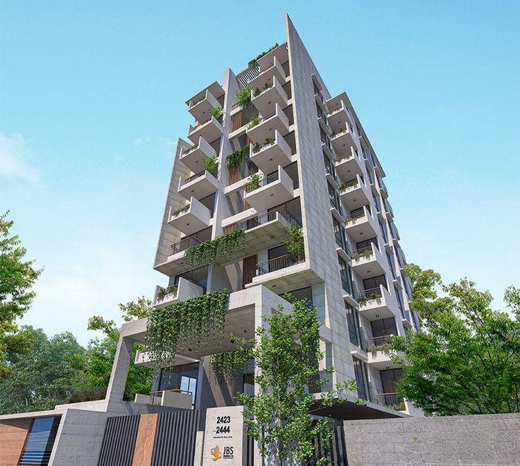 jbs m. ali garden upward view Basundhara