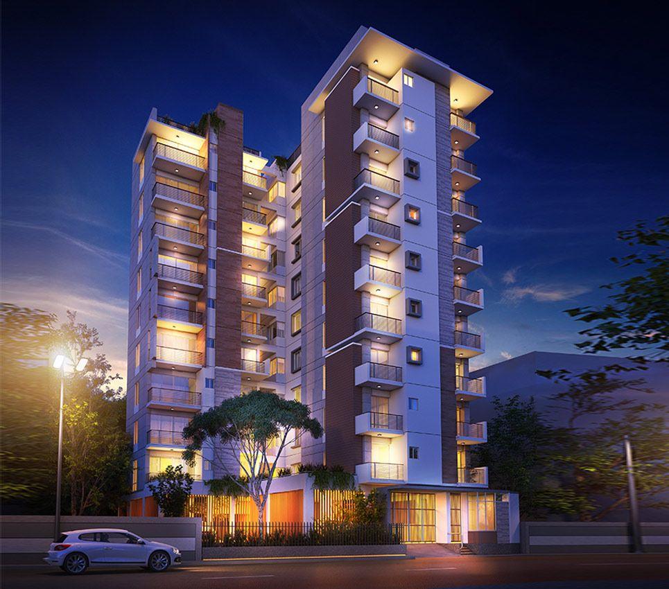 jbs grand sultan exterior night view বসুন্ধরা আবাসিক এলাকা