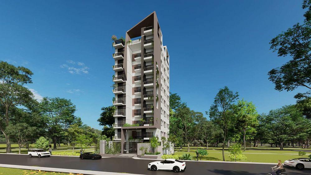 anwar landmark mecardonia apartment's exterior view বসুন্ধরা আবাসিক এলাকা