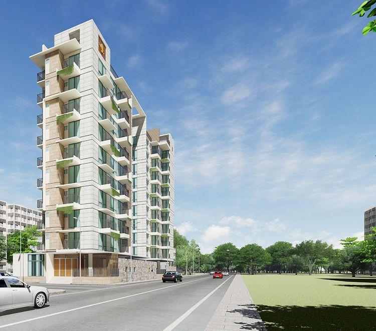 jbs asharkhandi apartment's right side view বসুন্ধরা আবাসিক এলাকা