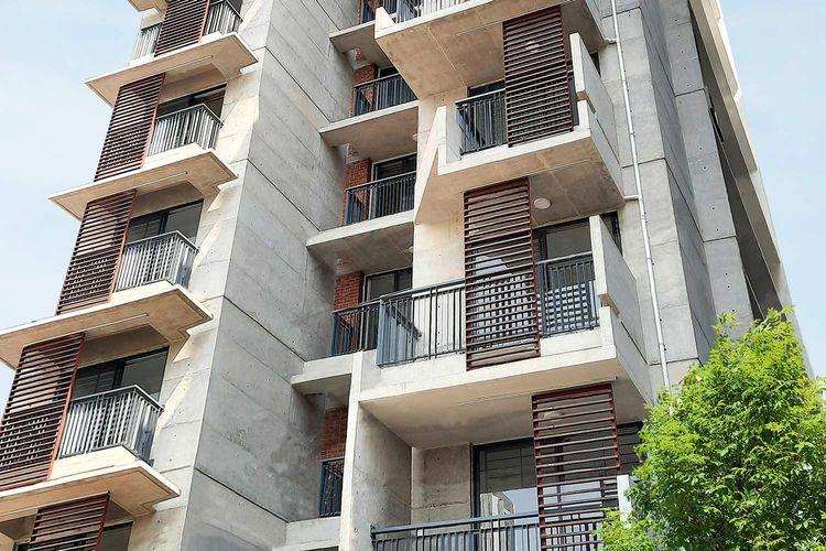 anwar landmark majestic apartment's upward view শ্যামলী