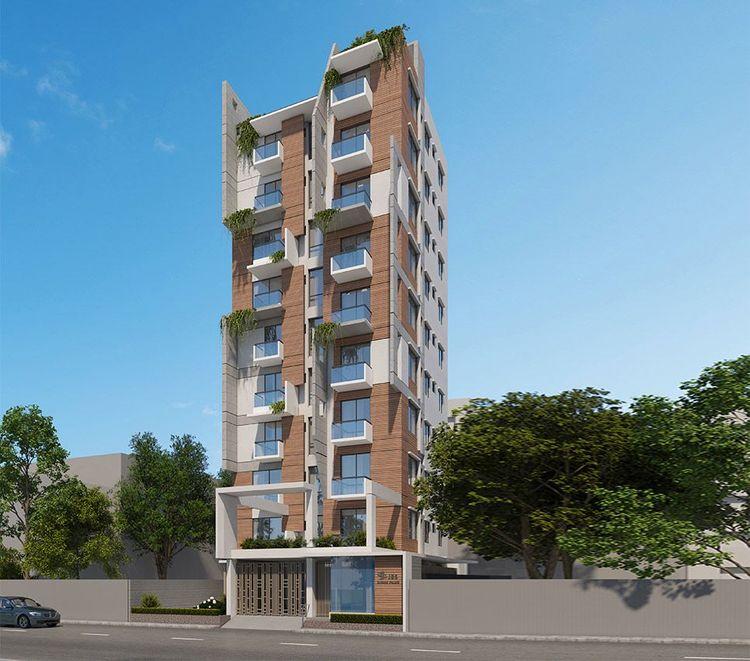 jbs burhan palace apartment's left side view বসুন্ধরা আবাসিক এলাকা
