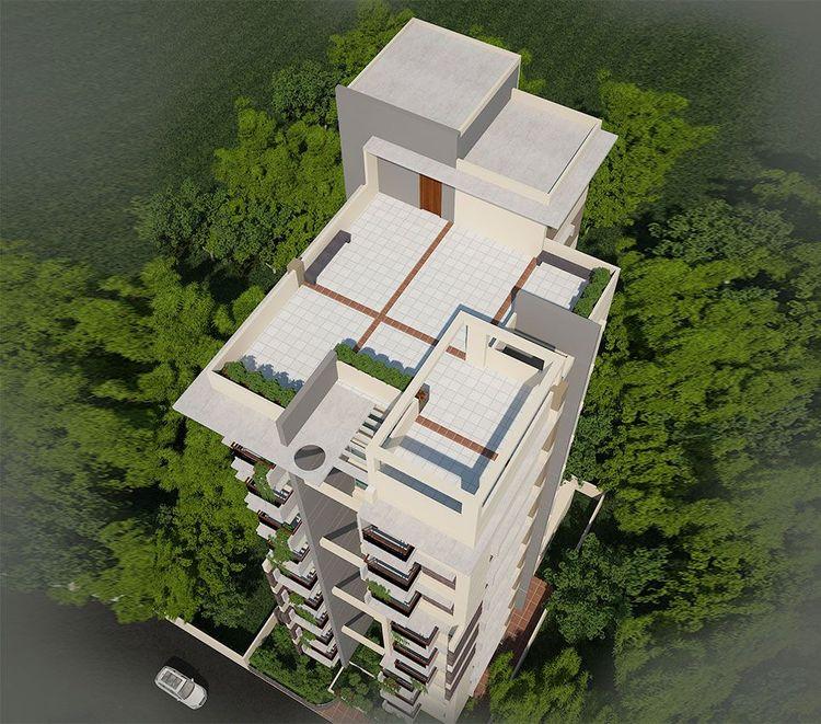 jbs camellia apartment's roof top বসুন্ধরা আবাসিক এলাকা