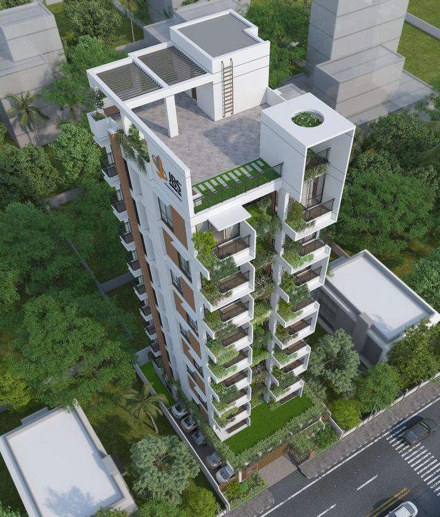 jbs midori apartment's roof বসুন্ধরা আবাসিক এলাকা