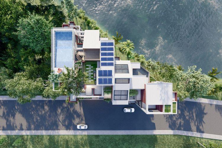 spring terrace aerial view বসুন্ধরা আবাসিক এলাকা