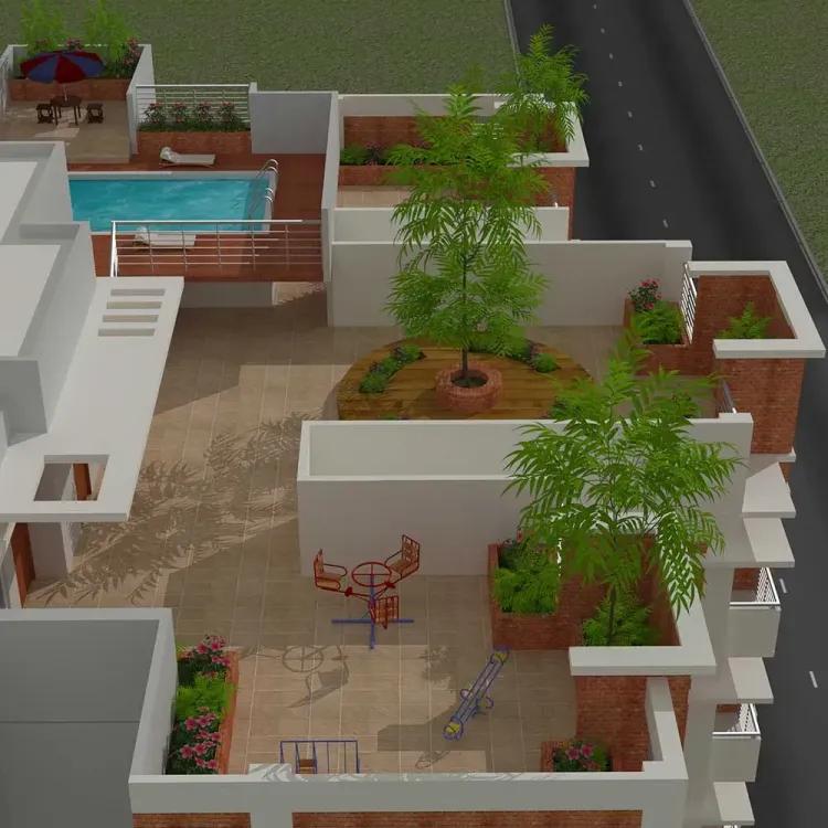 tm ahsan palace roof top বসুন্ধরা আবাসিক এলাকা