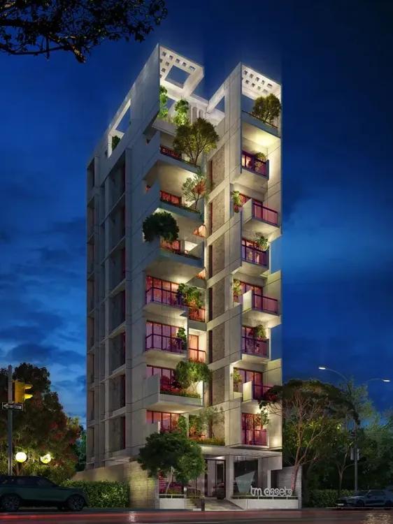 tm blue bell exterior night view আফতাব নগর