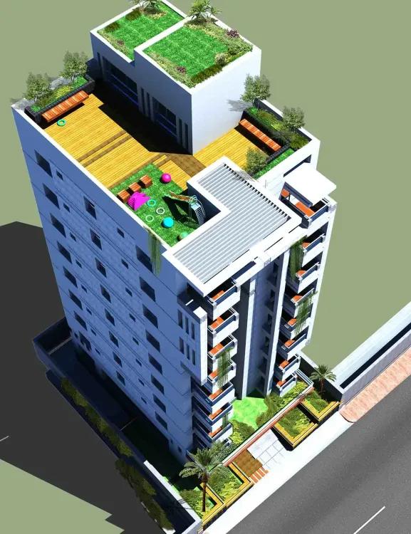 tm elegant birds eye view বসুন্ধরা আবাসিক এলাকা